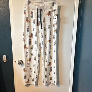 PJ Salvage NWT Cream Dog Print Pajama Pants -SOFT